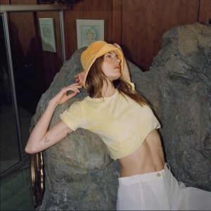 Lack of Color Wave Bucket Hat Size Small Medium 56 CM Tangerine Orange Cotton